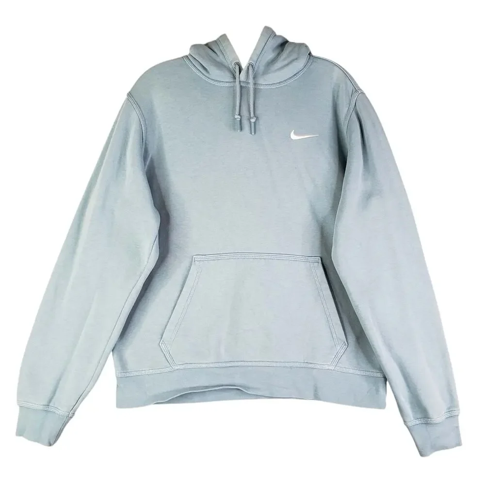 Nike Hoodie Sweatshirt Carolina Blue Mens Size Medium Cotton Pullover Cotton